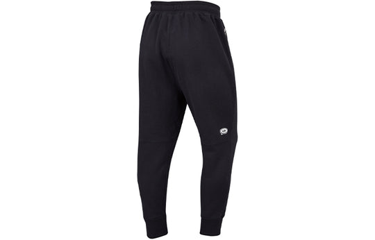 Nike Sportswear Airmoji Fleece Bundle Feet Casual Sports Pants Black CZ2353-010