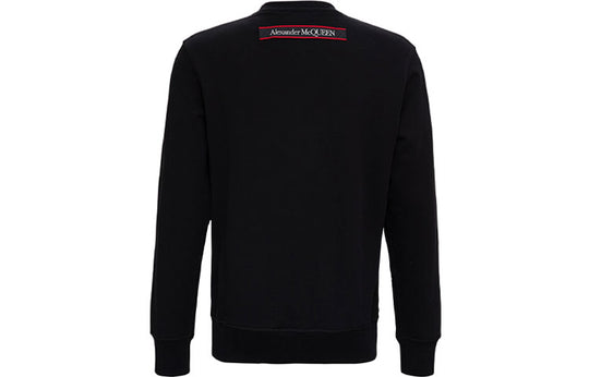 McQ Alexander McQueen Logo Round Collar Long Sleeve Male Black 642663 ...