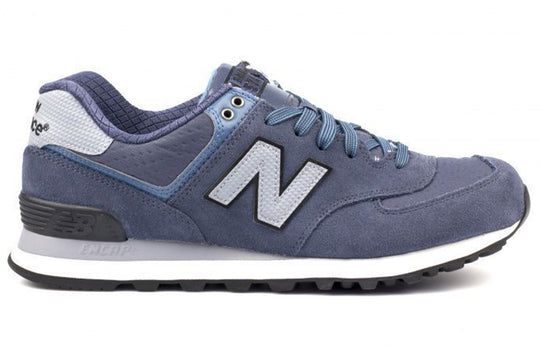 New Balance 574 Series Wear-resistant Non-Slip Shock Absorption Low Tops Gray Blue ML574CUB