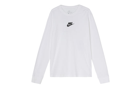 Nike Alphabet Printing Casual Round Neck Long Sleeves White CU7391-100