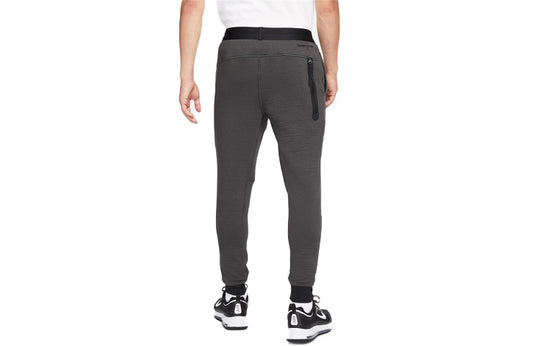 Men's Nike Therma-FIT Logo Micro Mark Breathable Lacing Bundle Feet Sports Pants/Trousers/Joggers Black DD6626-060
