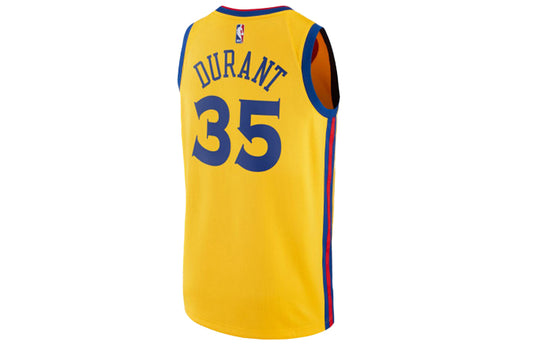 Nike Kevin Durant Nba City Ed Swingman Golden State Warriors Jersey Yellow 912101-729
