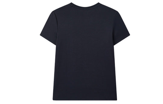 Women's FILA Logo Printing Cotton Short Sleeve Blue F11W028107F-NV T-shirts - KICKSCREW
