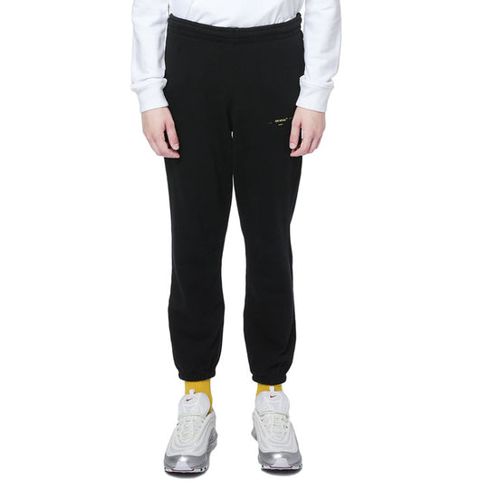 Men's OFF-WHITE Arrow Pattern Bundle Feet Sports Pants/Trousers/Joggers Black OFWPT261000MDBKR Sweat Pants - KICKSCREW