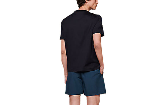 Men's HERMES FW21 Solid Color Casual Black T-Shirt H047895HA01