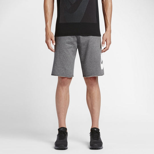 Nike Large Printing Loose Knit Shorts Gray 836278-091