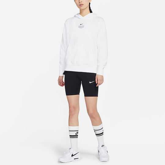 (WMNS) Nike Sportswear Swoosh Pullover Long Sleeves Hoodie White DJ6948-100