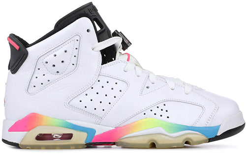 (GS) Air Jordan 6 Retro 'Pink Flash' 384665-103 Big Kids Basketball Shoes  -  KICKS CREW