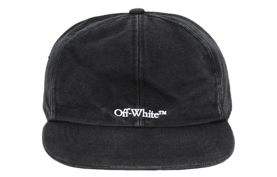 OFF-WHITE Logo Slate Baseball Cap Gray White OMLB022R21FAB006-1001