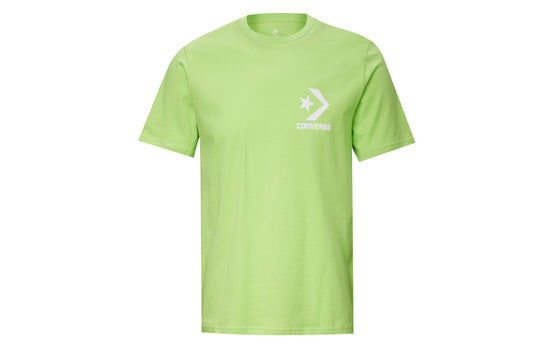 Men's Converse Logo Printing Casual Short Sleeve Yellow Green 10018868-336