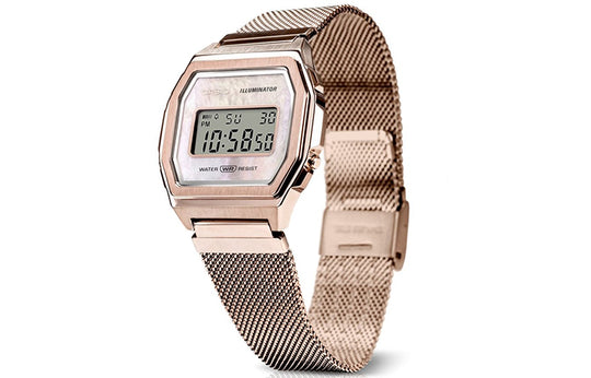 CASIO Womens Pink Digital A1000MCG-9EF Watch - KICKSCREW