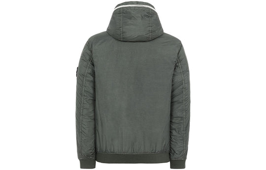Men's STONE ISLAND Sleeve hooded casual Jacket Green 731540423-V0059