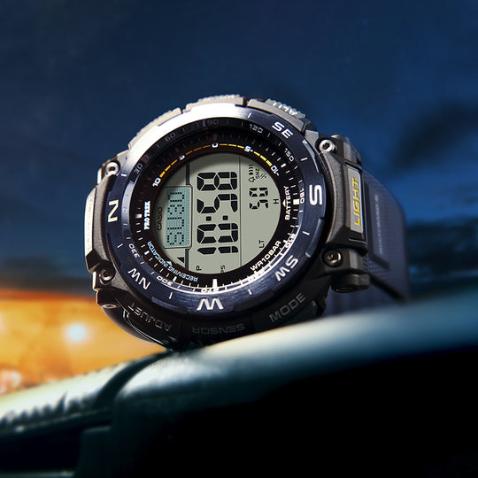 Men's CASIO PRO TREK Series Fashion Stylish Sports Waterproof Solar Powered Blue Watch Mens PRW-3400Y-2PR