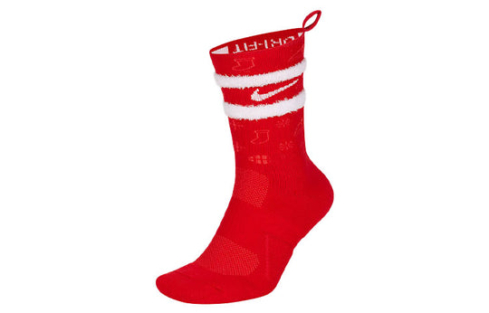 Nike Unisex Elite Crew 'xmas' Sports Socks 1 Packs Red CK6786-657