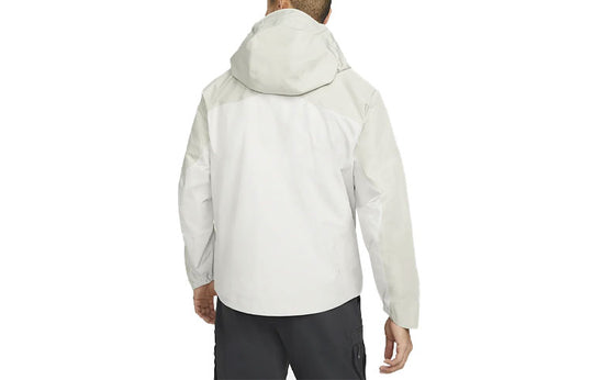 Men's Nike Casual Waterproof Hooded Long Sleeves Jacket Light Gray DB3560-145