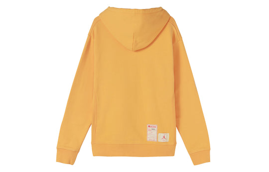 Air Jordan x union Crossover Casual Pullover Solid Color Logo hooded Long Sleeves Asia Edition Unisex Yellow DJ9525-771
