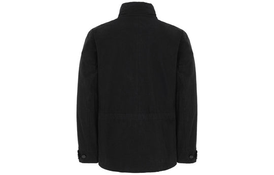 Men's STONE ISLAND Cotton / Cordura Pocket Stand Collar Jacket Black 41921-V0029