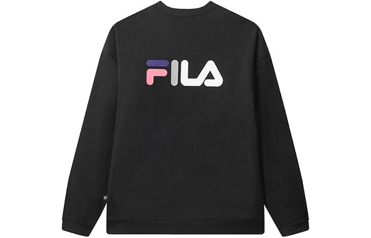 FILA Minimalistic Casual Knit Tops Couple Style Black F71U048205F-BK