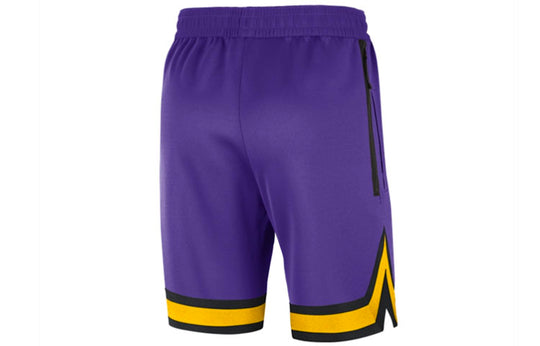 Nike Los Angeles Lakers Fleece Shorts Mens Shorts (Yellow/Purple)