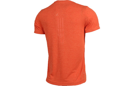adidas Training Sports Round Neck Short Sleeve Orange EI6387