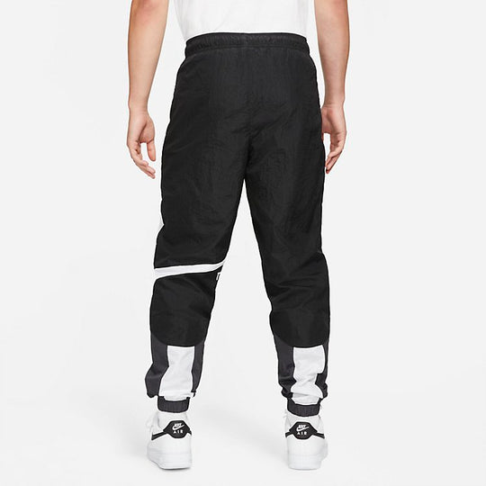 Nike Sportswear Swoosh Woven Lined Sweatpants 'Black White' DD5969-010 ...