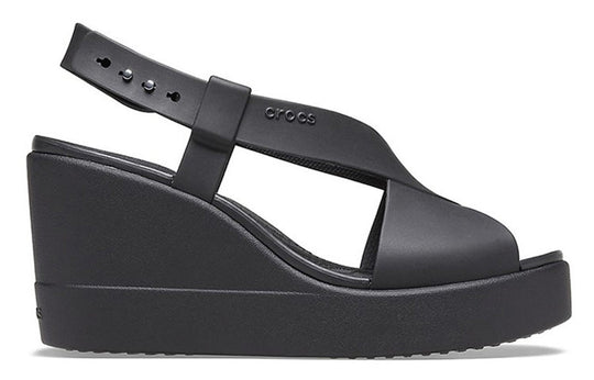 (WMNS) Crocs Brooklyn Cozy Non-Slip Sports Black Sandals 206222-060 ...