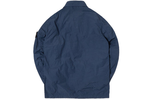 Men's STONE ISLAND Casual Pocket Nylon Jacket Navy Blue SI721511102-V0028
