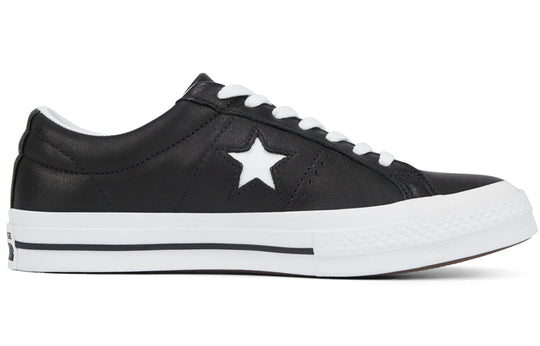 Converse Leather One Star Low Top 'Black White' 163385C