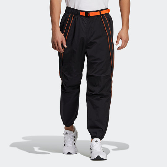 adidas Ub Pnt Wv Astro Woven Contrasting Colors Bundle Feet Sports Pants Black GP0830