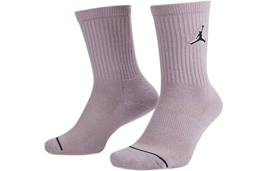 Air Jordan Everyday Max Crew Basketball Socks 'Lilac Blue Yellow' SX5545-917