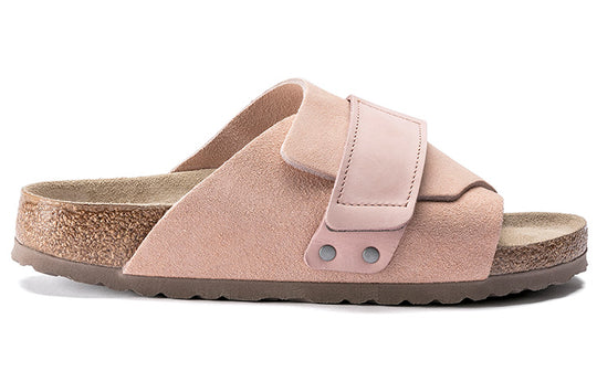 (WMNS) Birkenstock Kyoto Series Cowhide Suede Cozy Soft Sole Fashion Pink Version Sandals 1019722