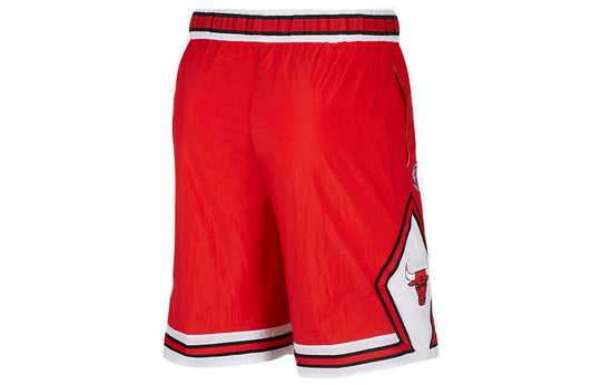 Nike Chicago Bulls Courtside Heritage NBA Casual Sports Logo Printing Basketball Shorts Red CV5597-657