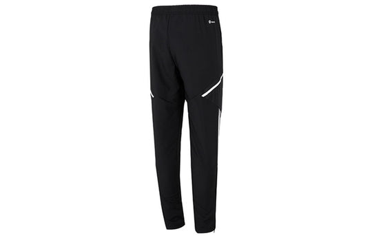 Men's adidas Contrasting Colors Stripe Woven Sports Pants/Trousers/Joggers Black H21288