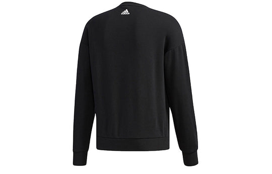 adidas Athleisure Casual Sports Round Neck Pullover Knit Black FM9426