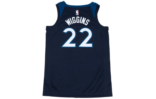 Nike NBA Andrew Wiggins Icon Edition Swingman Jersey SW Fan Edition Minnesota Timberwolves Gold Navy Blue Dark blue 864491-419
