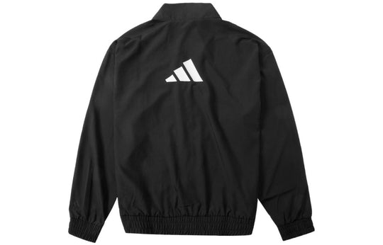Men's adidas SS22 Athleisure Casual Sports Stand Collar Long Sleeves J