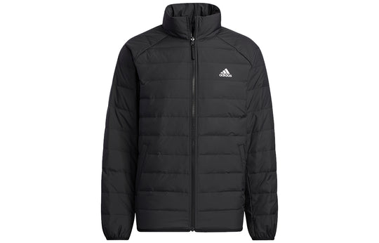 Men's adidas 3in1 Dwn Jkt Outdoor 3 In 1 Detachable Sports Hooded Down Jacket Black H20772