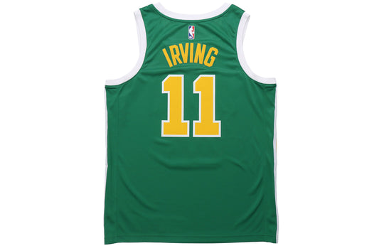 Boston celtics 11 Kyrie Irving nba basketball swingman city jersey men's  white edition shirt green 2021