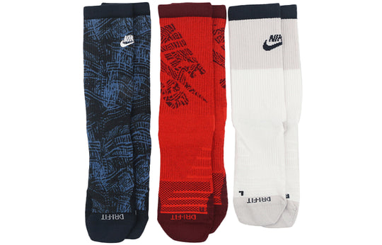 Nike Sports Breathable Running Contrasting Colors 1 3 Pairs Socks CK65 ...