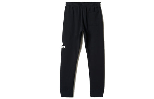 adidas Logo Training Fleece Lined Stay Warm Sports Knit Long Pants Black AB6527