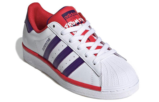 (GS) Adidas Originals Superstar Shoes 'White Purple Red' FV3666 - KICKS ...