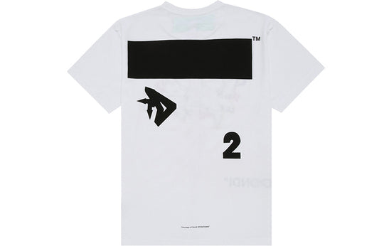 Men's OFF-WHITE White Dondi Printing T-Shirt OMAA036S191850280188