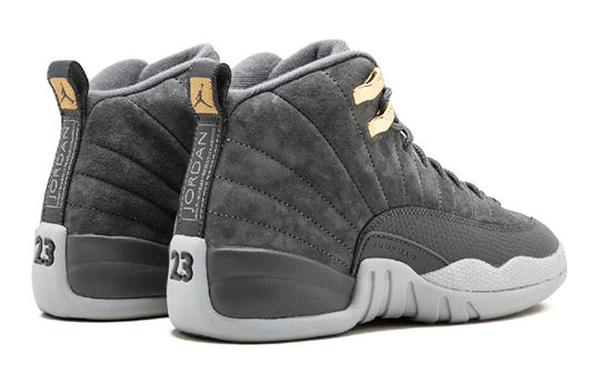 (GS) Air Jordan 12 Retro 'Dark Grey' 153265-005 Big Kids Basketball Shoes  -  KICKS CREW