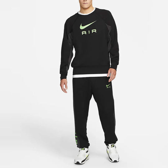 Nike Sportswear Air French Terry Sweatshirt 'Black' DQ4206-011 - KICKS CREW