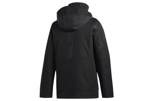 adidas Series Printing polar fleece Hooded Jacket Black GG0776
