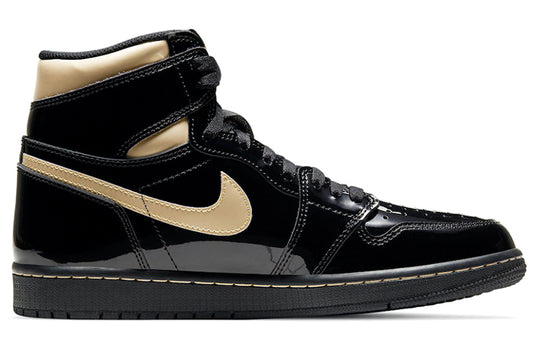 Air Jordan 1 Retro High OG 'Black Metallic Gold' 555088-032 Retro Basketball Shoes  -  KICKS CREW