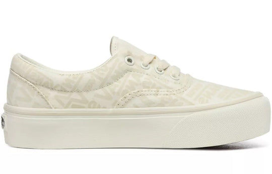 (WMNS) Vans 66 Era Platform Retro Casual Skateboarding Shoes 'Creamy White' VN0A3WLUXA0