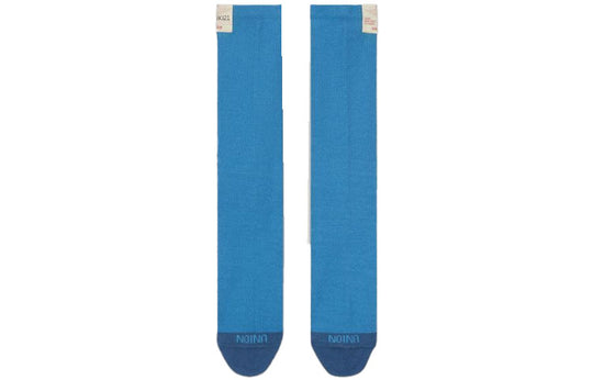 Jordan x Union Crossover Logo Solid Color Sports Socks Unisex One Pair Blue DA2563-410