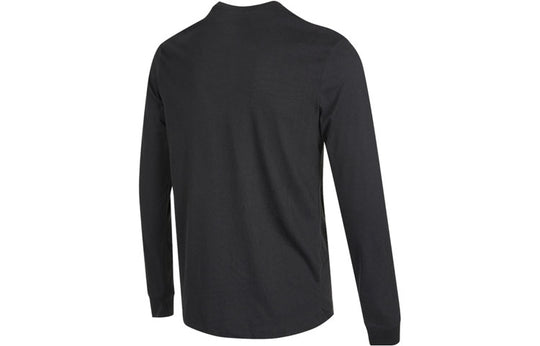 Men's Nike Training Athleisure Casual Sports Long Sleeves Round Neck Black T-Shirt DM5693-045
