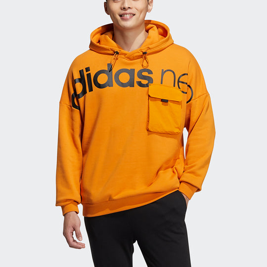 Men's adidas neo Ard Hdy Large Logo Printing Orange HG1607